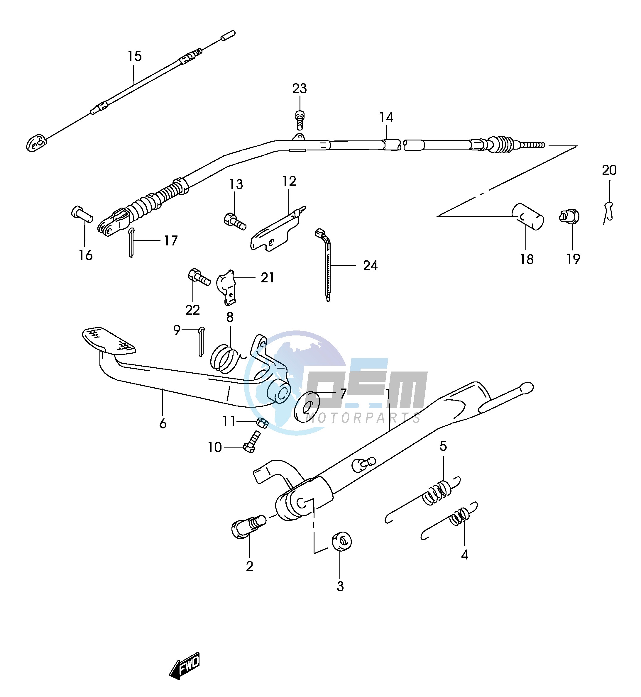 STAND - REAR BRAKE