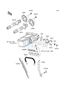 NINJA_250R EX250K9F GB XX (EU ME A(FRICA) drawing Camshaft(s)/Tensioner