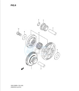 GSX1300R drawing STARTER CLUTCH