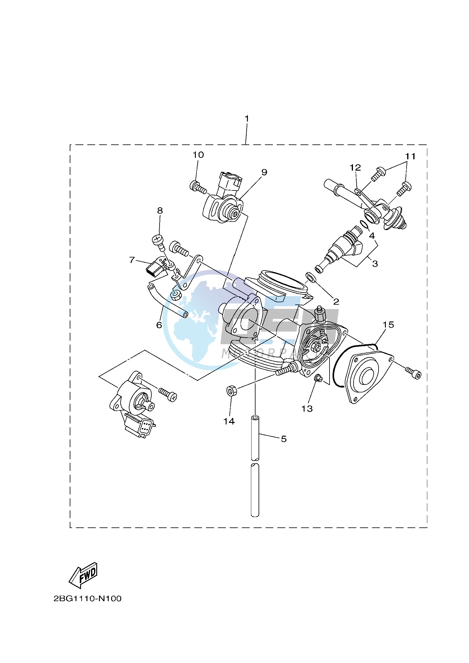 THROTTLE BODY ASSY 1