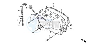 VT600CD 400 drawing RIGHT CRANKCASE COVER