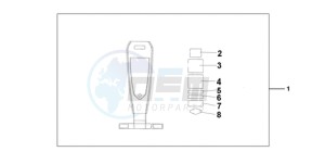 VT750C9 Europe Direct - (ED / MK) drawing LEATHER TANK BELT