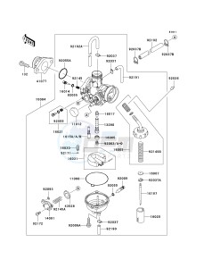 KLX 140 B (KLX140L MONSTER ENERGY) (B8F-B9FA) B8F drawing CARBURETOR