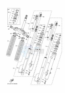 XT250 XT250P (B1UK) drawing FRONT FORK