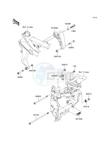 ZR 1000 A [Z1000] (A6F-A6F) A6F drawing ENGINE MOUNT