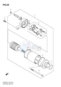 SV650S (E2) drawing STARTING MOTOR