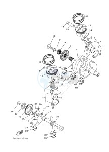 YZF-R3A 321 R3 (B02D) drawing CRANKSHAFT & PISTON