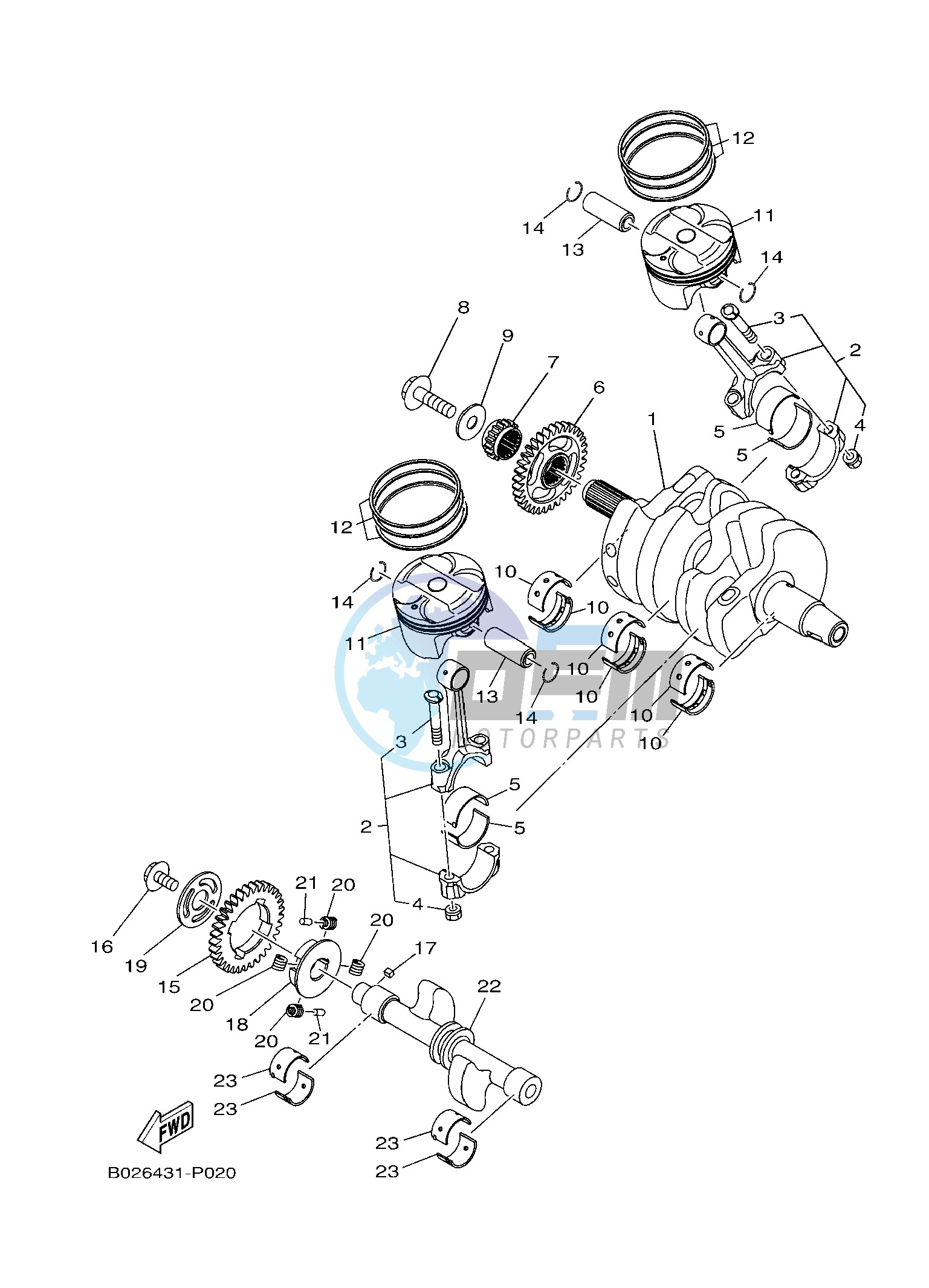 CRANKSHAFT & PISTON