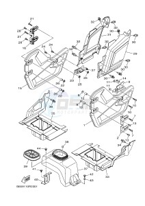 YXC700E YXC70VPHG VIKING VI EPS CAMO (B855) drawing SIDE COVER