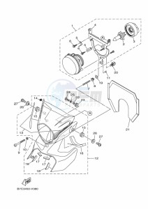 XT250 (B7C3) drawing HEADLIGHT