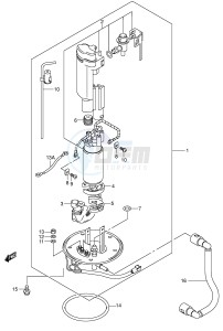 GSX-R600 (E2) drawing FUEL PUMP (MODEL K2)