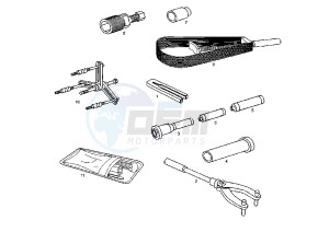 VARIANT REVOLUTION - 50 cc drawing WORKSHOP SERVICE TOOLS