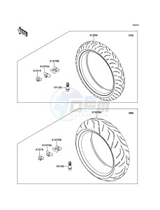 ZZR1400_ABS ZX1400FEF FR GB XX (EU ME A(FRICA) drawing Tires