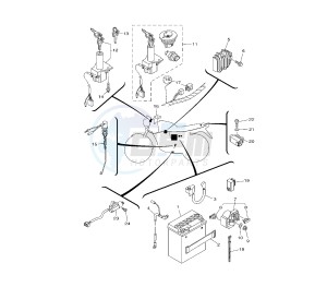 YBR 125 drawing WIRING HARNESS