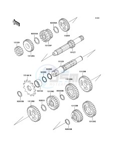 KX65 KX65A6F EU drawing Transmission