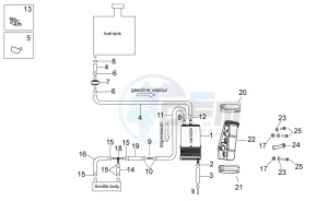 RSV 4 1000 APRC Factory ABS USA drawing Fuel vapour recover system