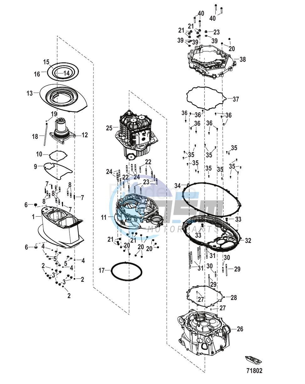 Midsection Fasteners and Seals