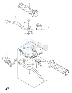 RV125 (E19) VanVan drawing HANDLE LEVER