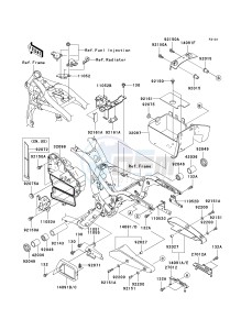 VN 1600 B [VULCAN 1600 MEAN STREAK] (B6F-B8FA) B6F drawing FRAME FITTINGS