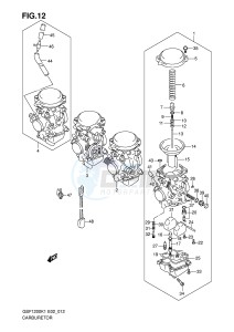 GSF1200 (E2) Bandit drawing CARBURETOR