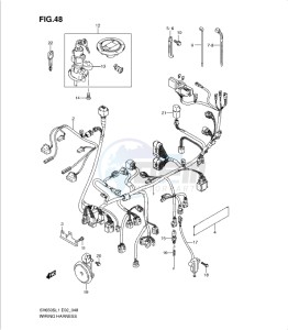 SV650/S drawing WIRING HARNESS (SV650SL1 E2)