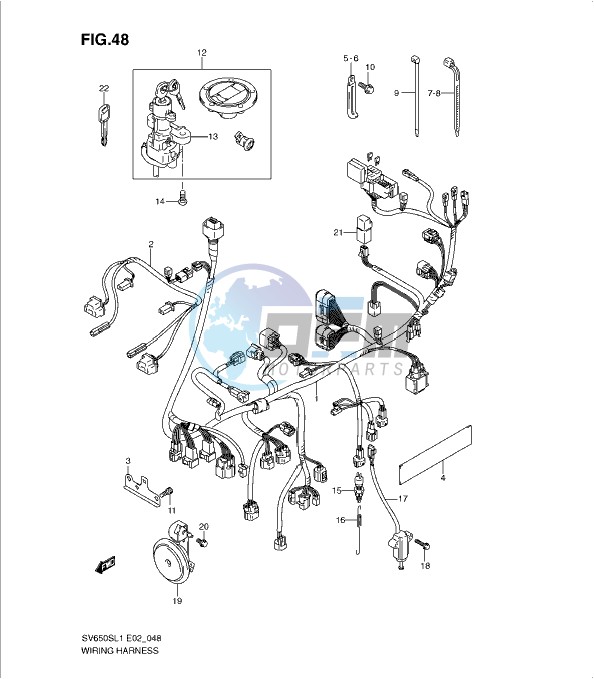 WIRING HARNESS (SV650SL1 E2)