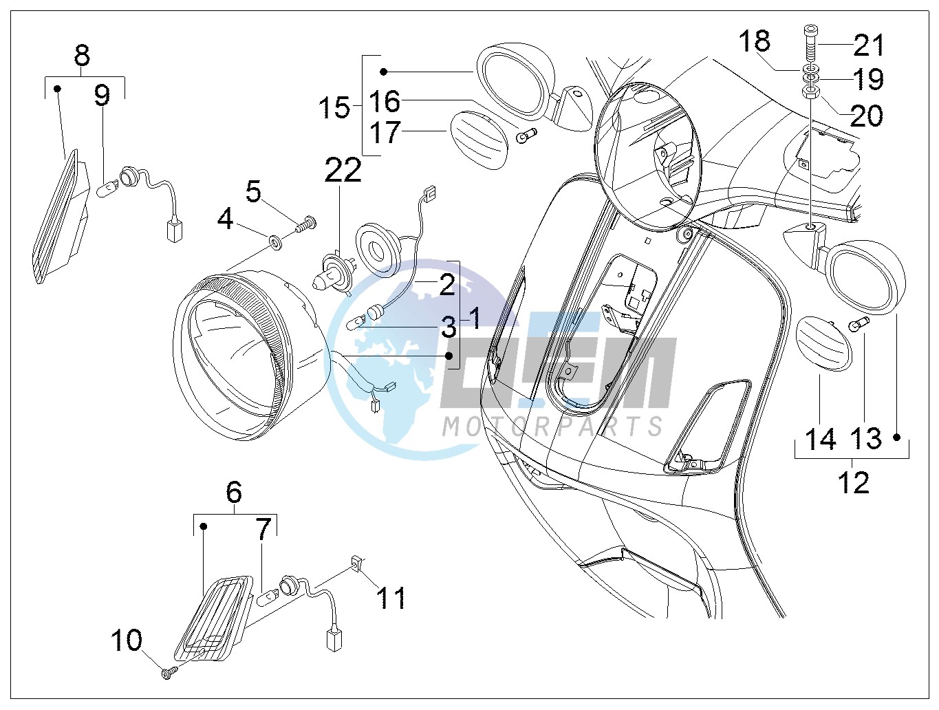 Head lights - Turn signal lamps