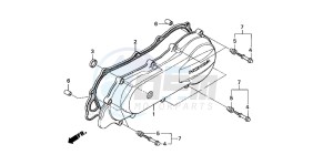 SH50 SH FIFTY drawing LEFT CRANKCASE COVER