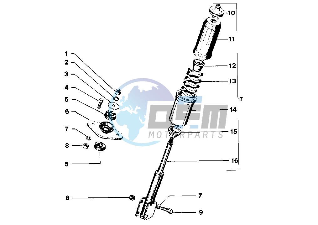 Front shock absorber