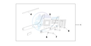 VT750C drawing BACKREST/REAR CAR