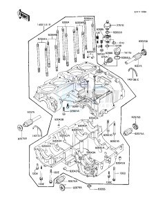 KZ 1100 A [SHAFT] (A1-A3) [SHAFT] drawing CRANKCASE