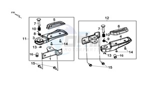 MAXSYM 400I (L8) EU drawing FOOT PEG L / R