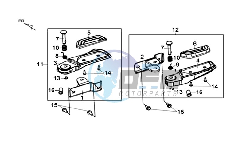 FOOT PEG L / R
