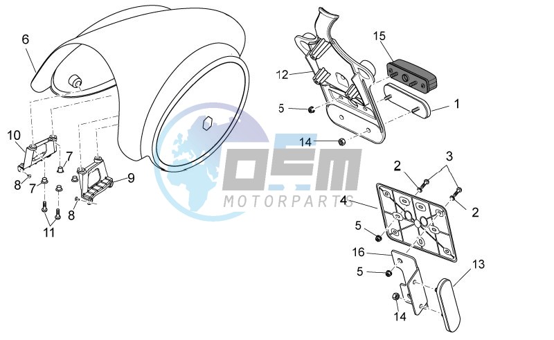 Rear body II- Plate holder