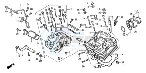 TRX300 FOURTRAX 300 drawing CYLINDER HEAD