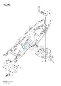 GSF650 (E21) Bandit drawing REAR FENDER (GSF650SUAL1 E21)