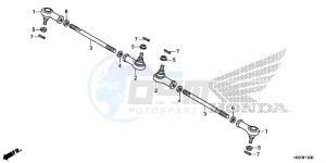 TRX420TM1E TRX420 Europe Direct - (ED) drawing TIE ROD