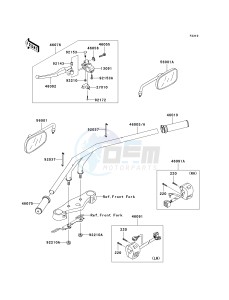 VN 900 C [VULCAN 900 CUSTOM] (7F-9FA) C8F drawing HANDLEBAR