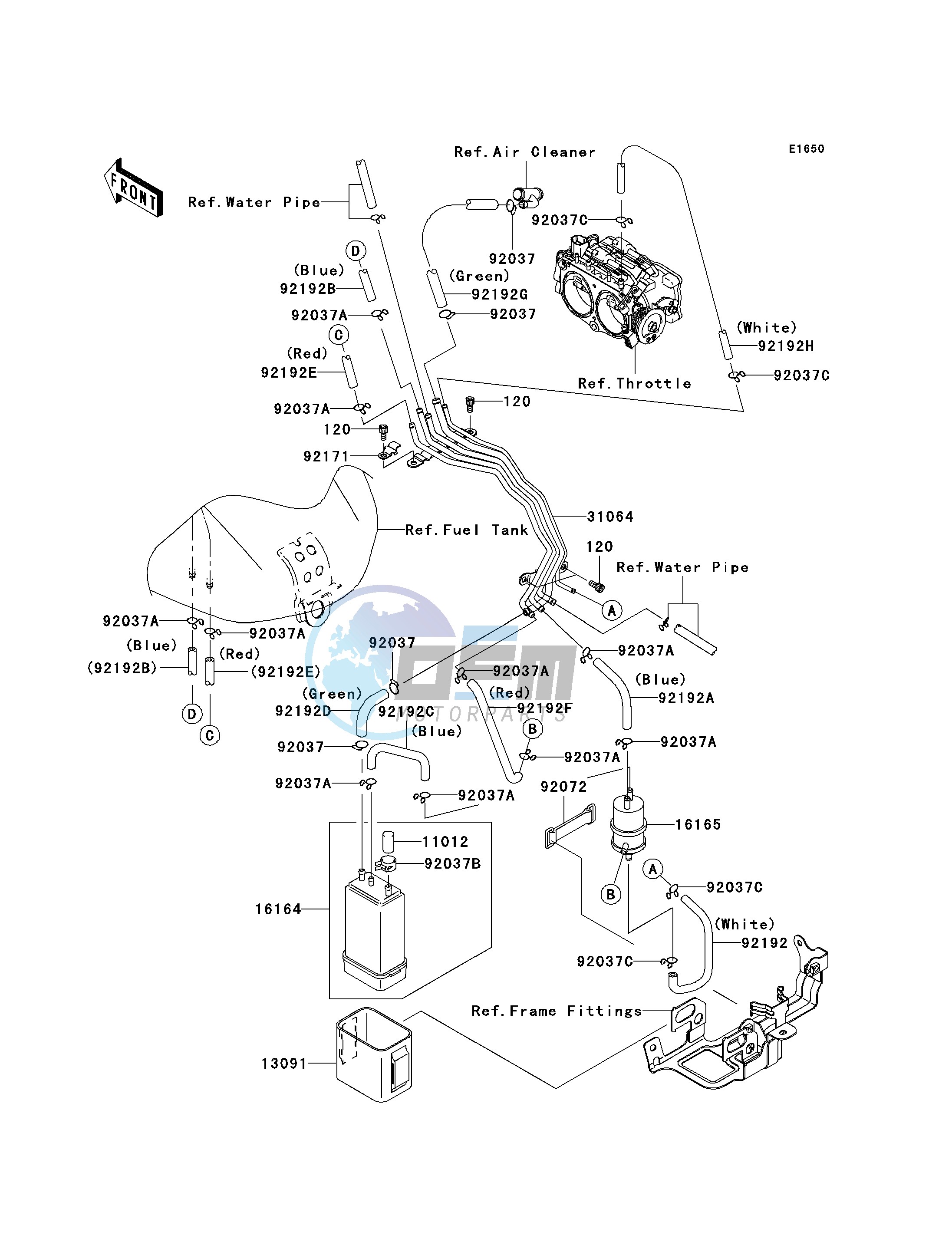 FUEL EVAPORATIVE SYSTEM-- CA- -