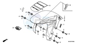 CBR600RR9 Europe Direct - (ED / SPC) drawing FRONT FENDER