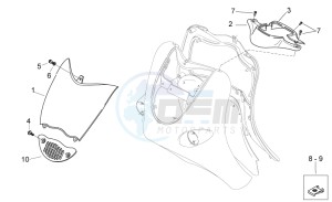 Mojito 125 e3 drawing Front body - Front fairing