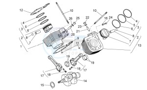 Griso S.E. 1200 8V drawing Drive shaft - Cylinder