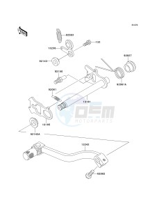 KX 85 A [KX85 MONSTER ENERGY] (A6F - A9FA) A7F drawing GEAR CHANGE MECHANISM