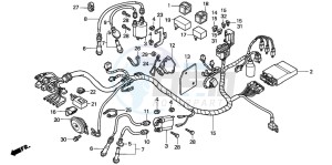 VT750C2 drawing WIRE HARNESS