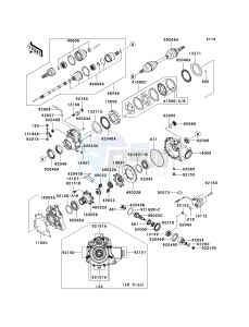 KVF 750 C [BRUTE FORCE 750 4X4I] (C6F-C7F) C7F drawing DRIVE SHAFT-FRONT