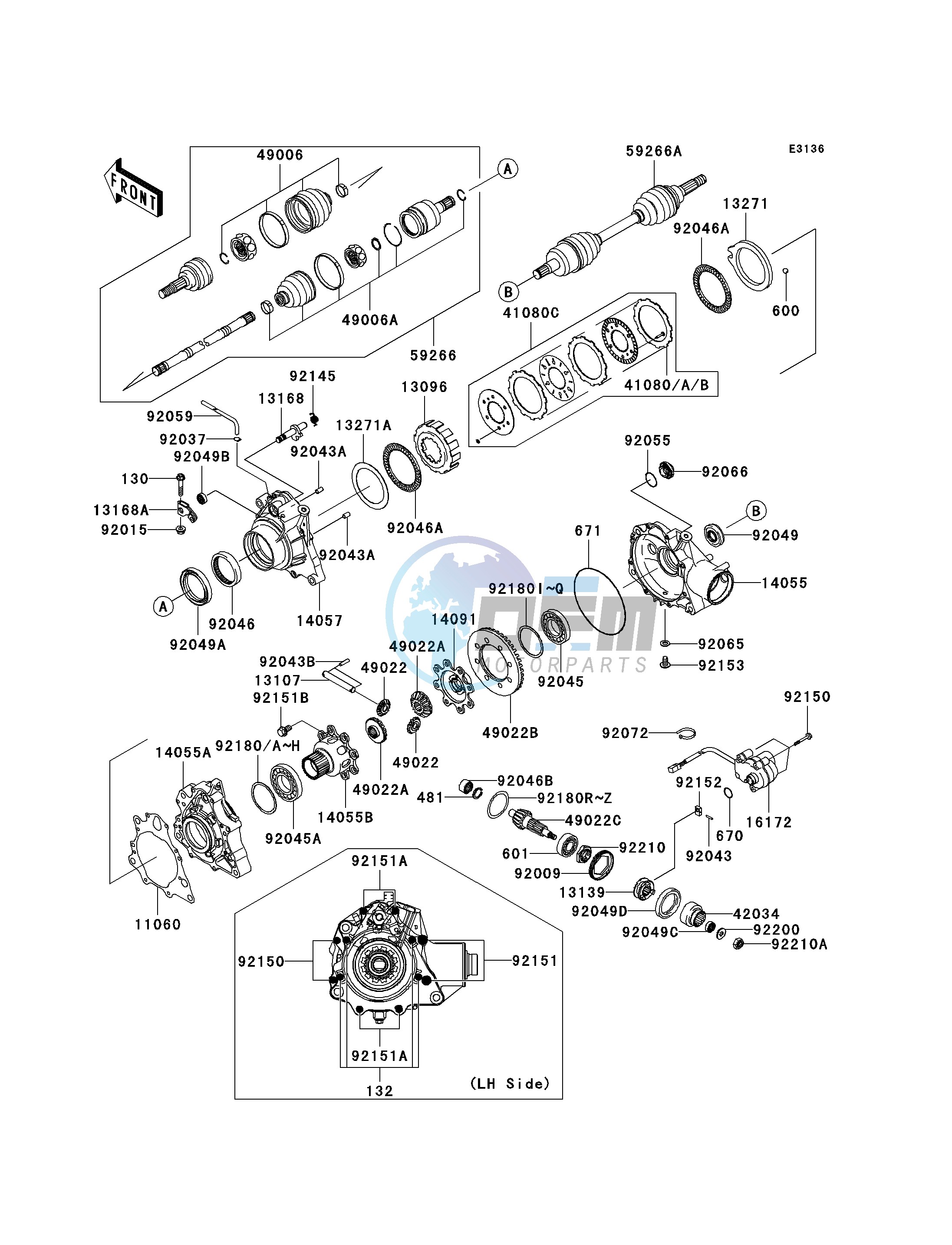 DRIVE SHAFT-FRONT