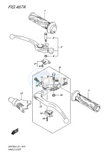 GSR750 ABS EU drawing HANDLE LEVER