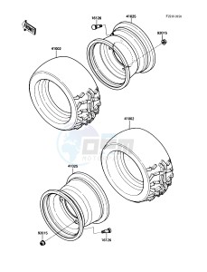 KAF 450 B [MULE 1000] (B1) [MULE 1000] drawing WHEELS_TIRES