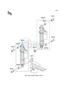 ZRX1200R ZR1200-A5H FR GB XX (EU ME A(FRICA) drawing Suspension/Shock Absorber