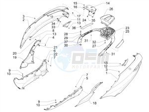 MP3 500 MAXI SPORT BUSINESS ADVANCED E4 ABS (EMEA) drawing Side cover - Spoiler